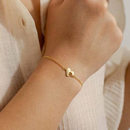 Custom Paw Print Bracelet