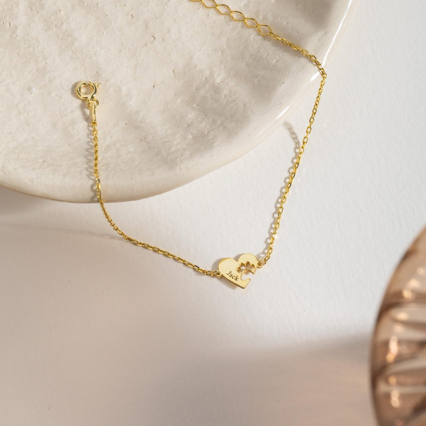 Custom Paw Print Bracelet