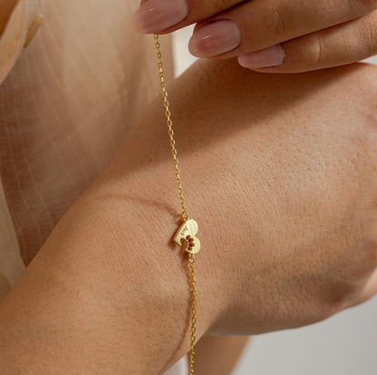 Custom Paw Print Bracelet