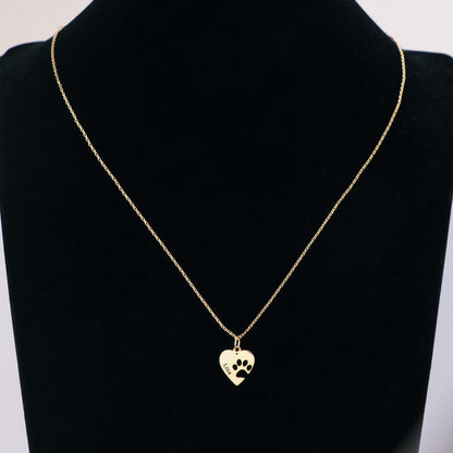 Custom Paw Print Pendant