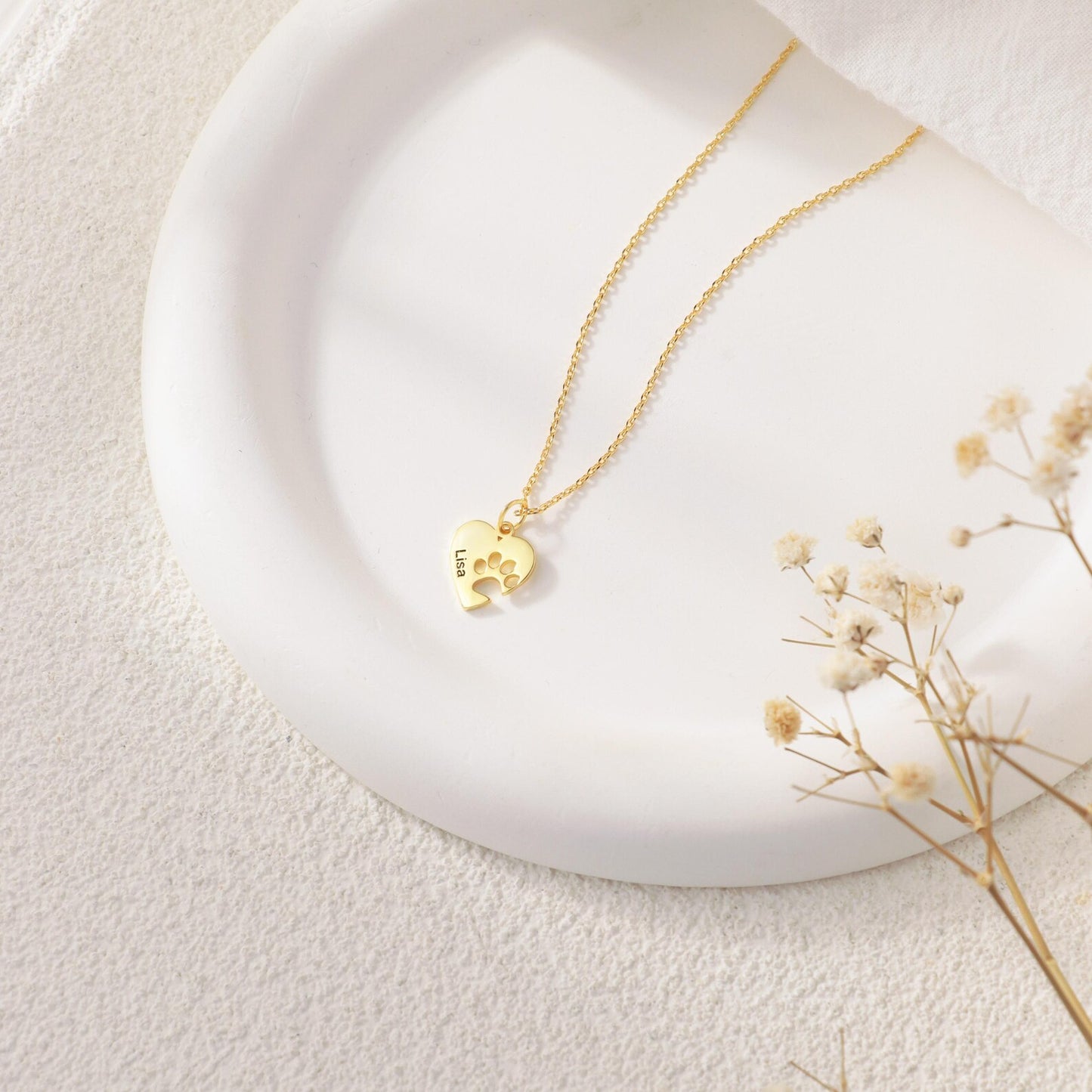 Custom Paw Print Pendant