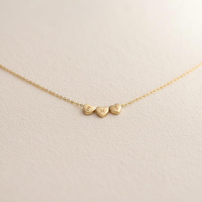 Initial Heart Charm Necklace