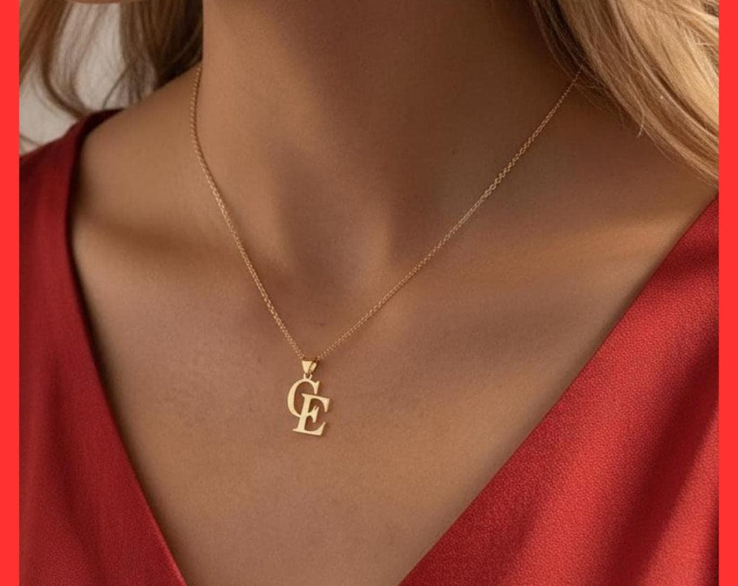Two Letter Initial Personalised Necklace