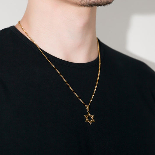 Star Pendant Necklace For Men