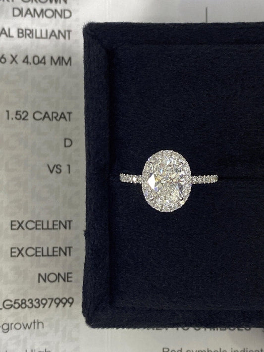 Marquise Shaped Three Stone Lab Grown Diamond Engagement Ring