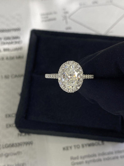Marquise Shaped Three Stone Lab Grown Diamond Engagement Ring