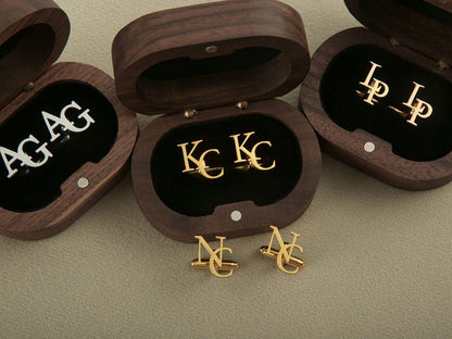 Initial Letter Cufflinks For Men