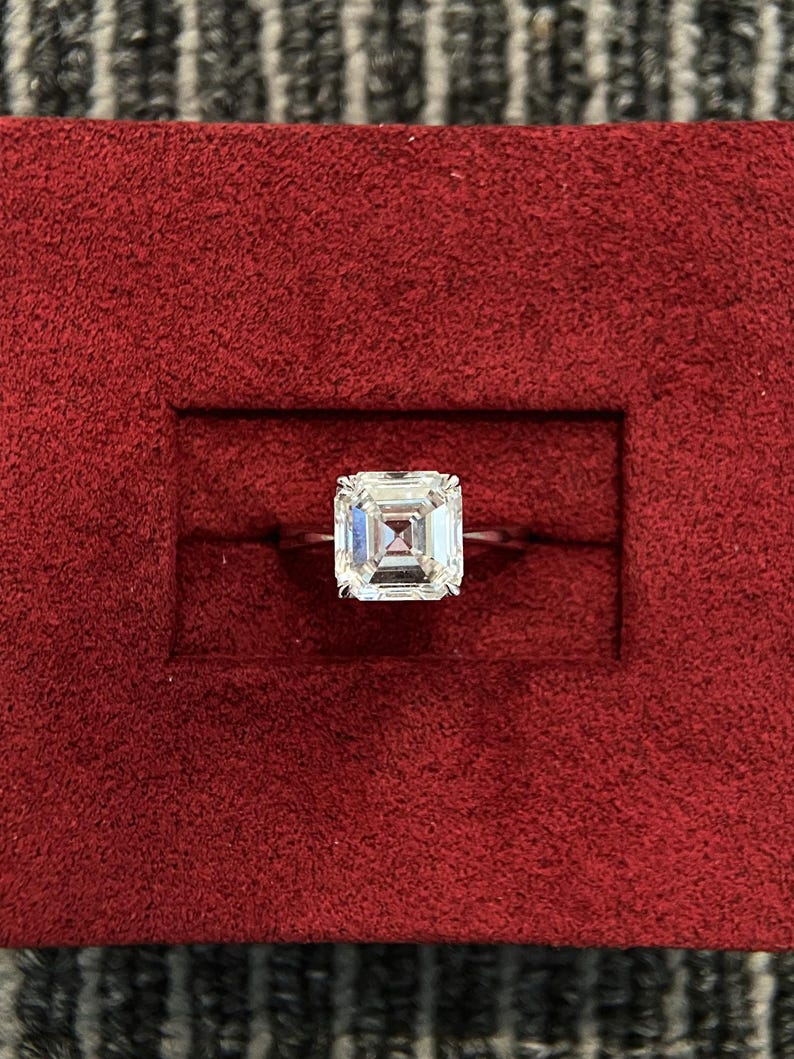 Marquise Shaped Three Stone Lab Grown Diamond Engagement Ring