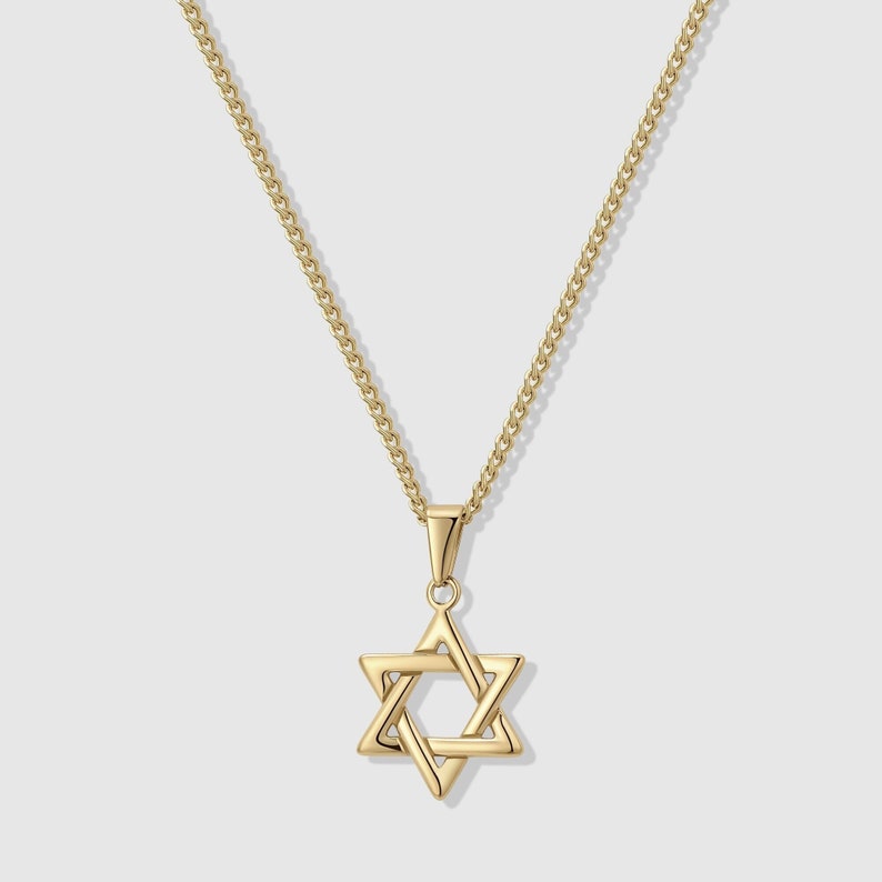 Star Of David Pendant Necklace For Men