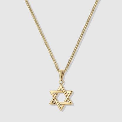 Star Of David Pendant Necklace For Men