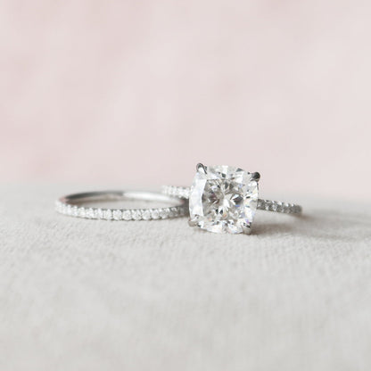 Marquise Cut Cluster Styled Lab Grown Bridal Ring Set