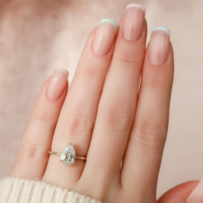 Marquise Cut Cluster Styled Lab Grown Bridal Ring Set