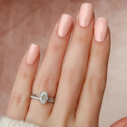 Marquise Cut Cluster Styled Lab Grown Bridal Ring Set