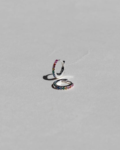Rainbow Hoop Earrings