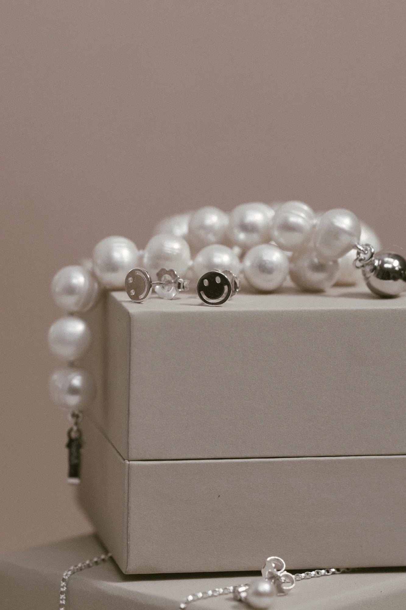Smiley Stud Earrings