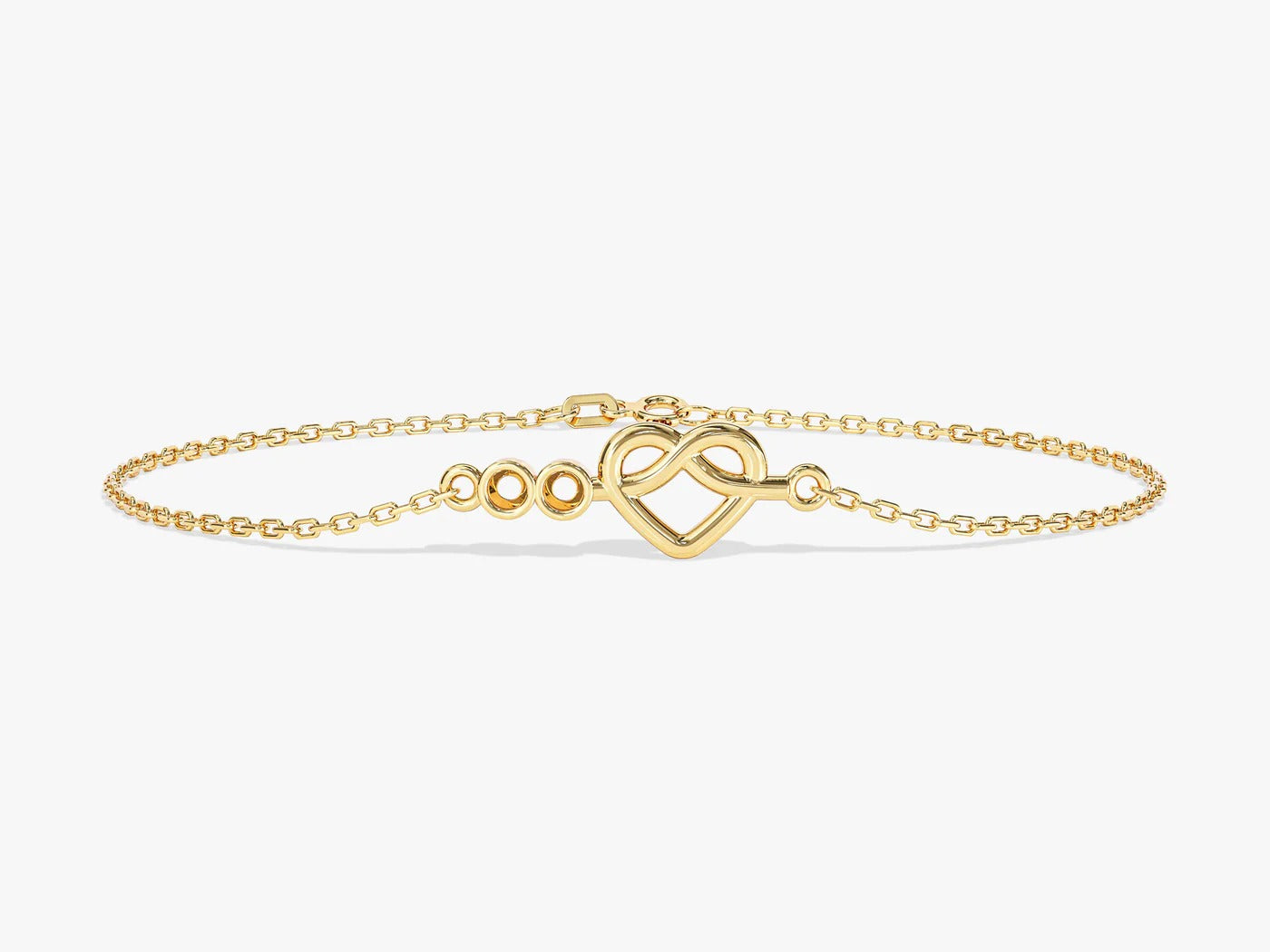 Infinity Heart Birthstone Bracelet