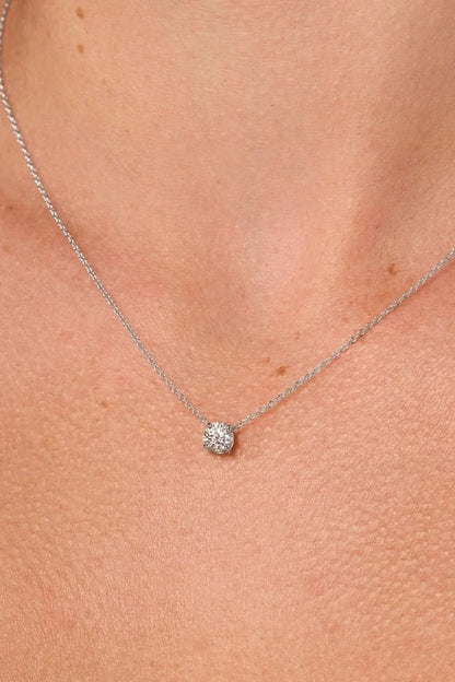 Round Solitaire Necklace