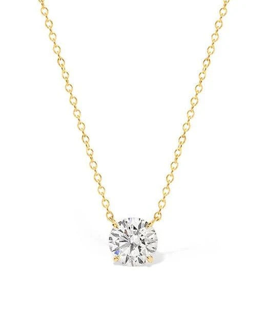 Round Solitaire Necklace
