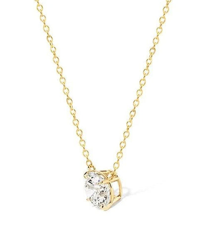 Round Solitaire Necklace