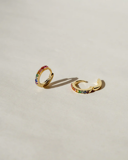 Rainbow Hoop Earrings