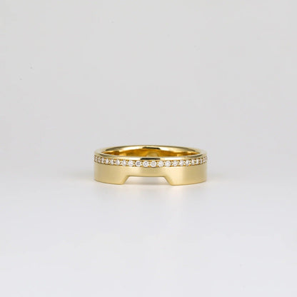 0.05 TCW Round Shaped Channel Setting Moissanite Wedding Band