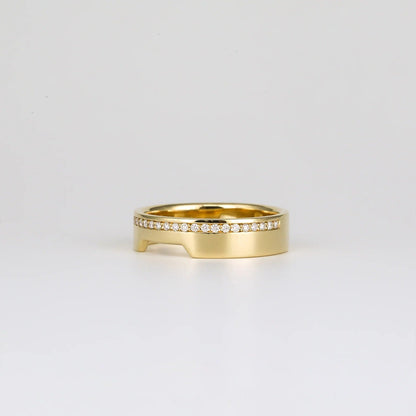 0.05 TCW Round Shaped Channel Setting Moissanite Wedding Band