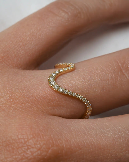 0.25 TCW Round Shaped Half Eternity Moissanite Wedding Band