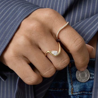 Timeless 0.2 TCW Round Stones Channel Pave Moissanite Diamond Wedding Band