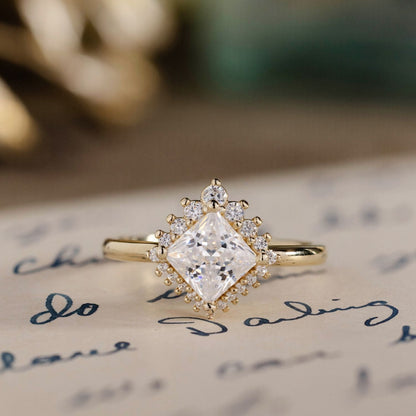 Marquise Shaped Three Stone Lab Grown Diamond Engagement Ring