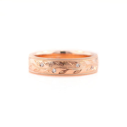 0.25 TCW Round Shaped Half Eternity Lab Grown Diamond Wedding Band