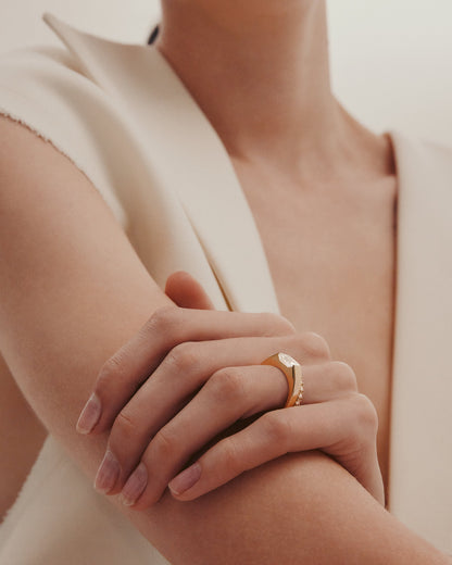 Marquise Shaped Three Stone Lab Grown Diamond Engagement Ring