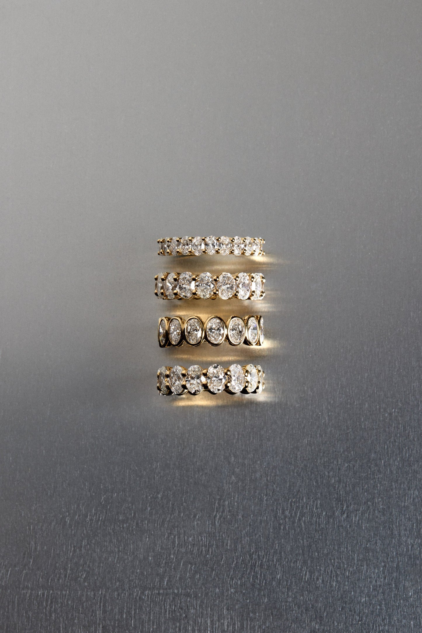 0.25 TCW Round Shaped Half Eternity Lab Grown Diamond Wedding Band