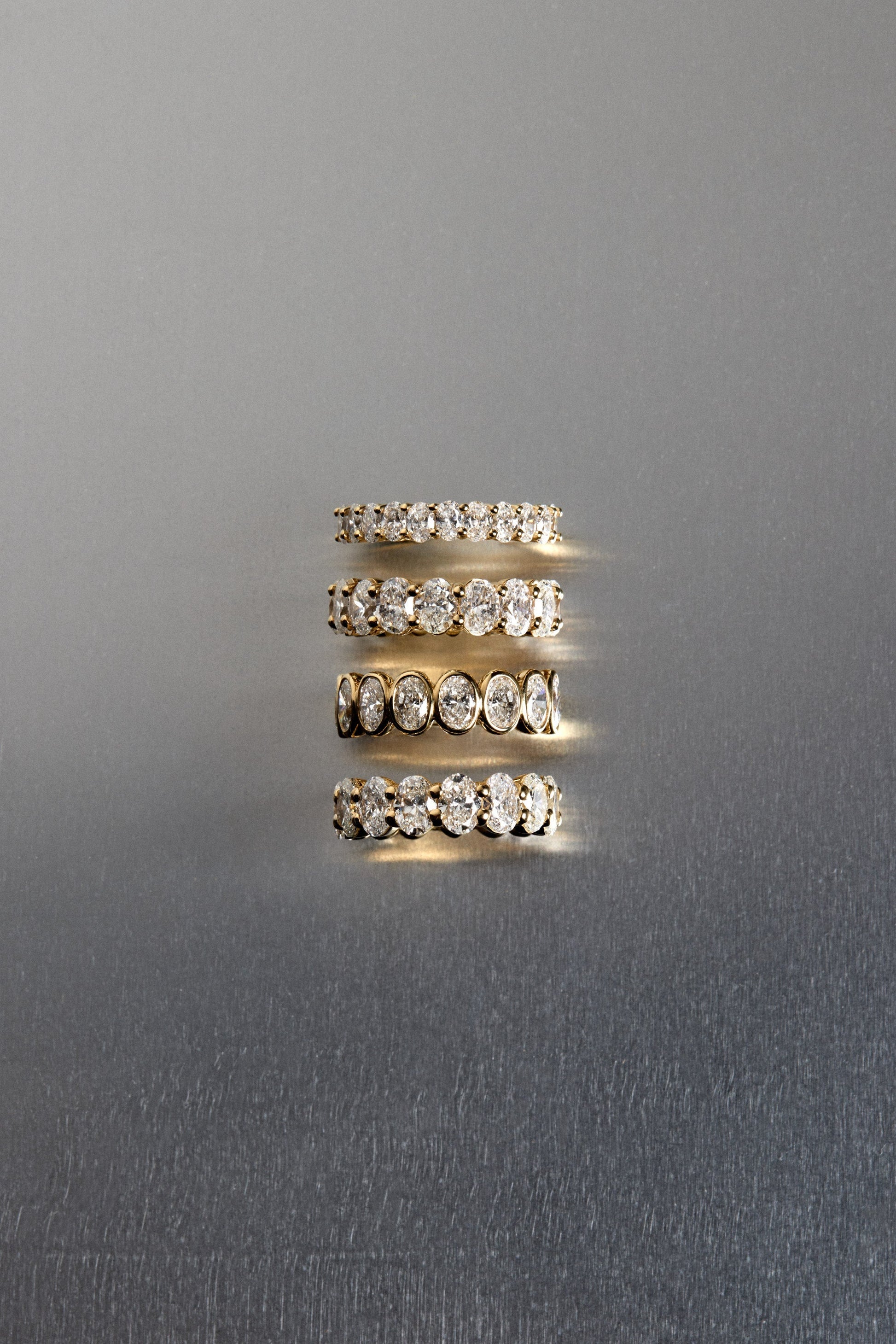 0.25 TCW Round Shaped Half Eternity Lab Grown Diamond Wedding Band