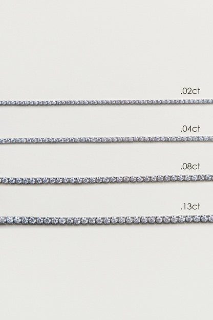 1.58 TCW Round Stones Moissanite Diamond Tennis Bracelet