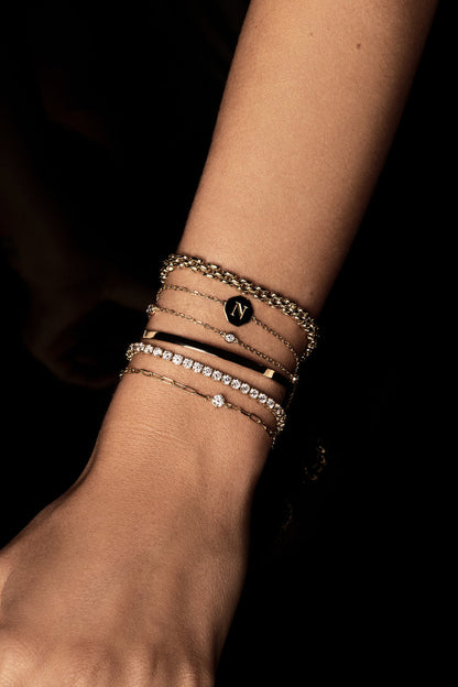 4.5 TCW Round Stones Moissanite Diamond Tennis Bracelet