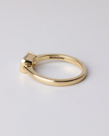 Marquise Shaped Three Stone Lab Grown Diamond Engagement Ring