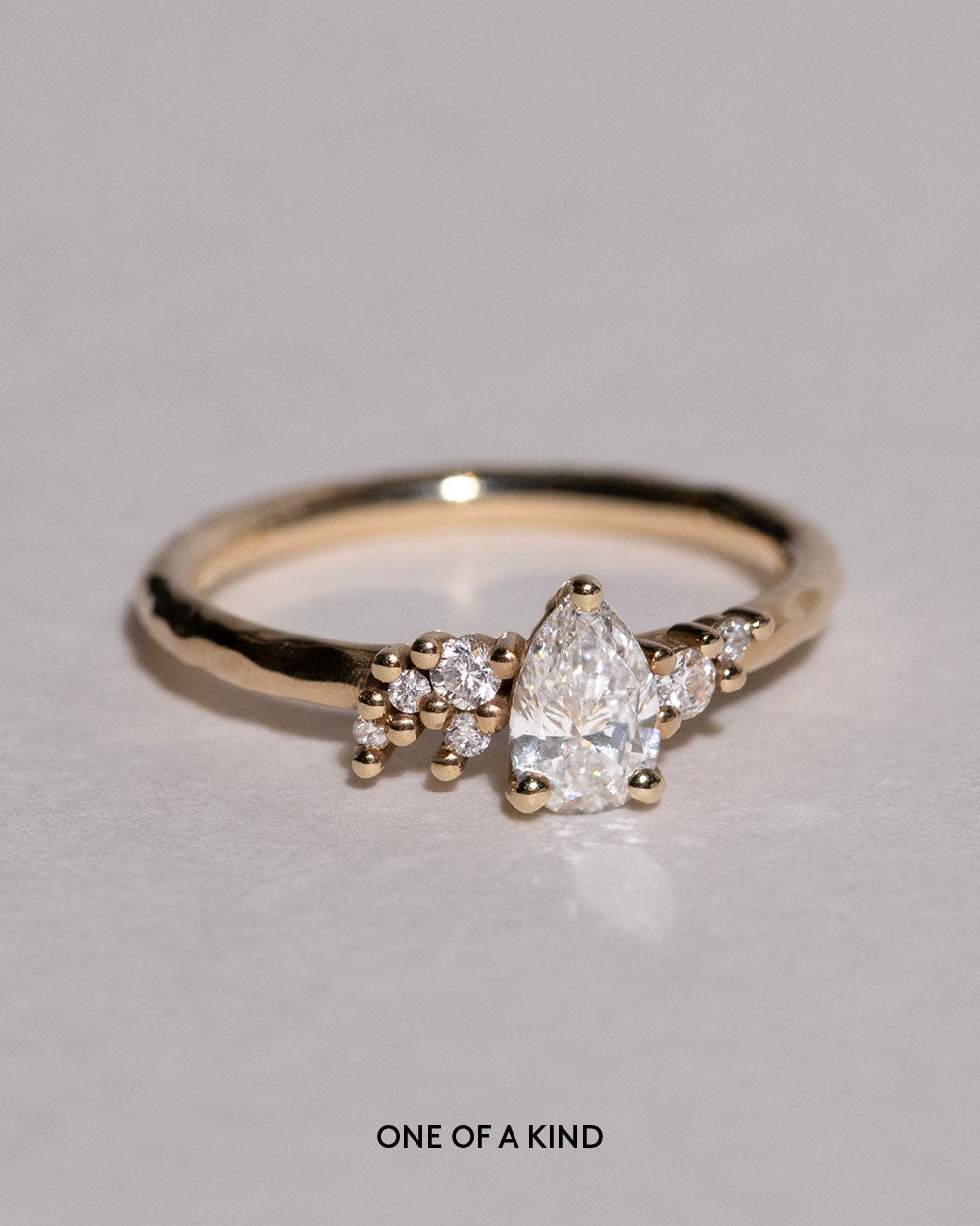 Marquise Shaped Three Stone Lab Grown Diamond Engagement Ring