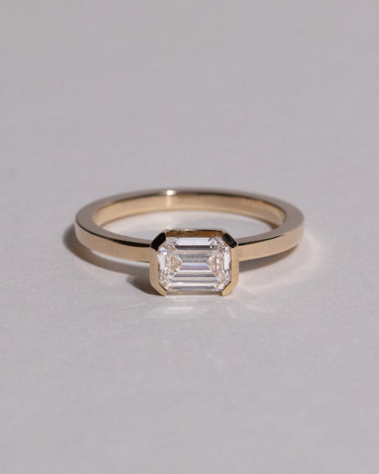 Marquise Shaped Three Stone Lab Grown Diamond Engagement Ring