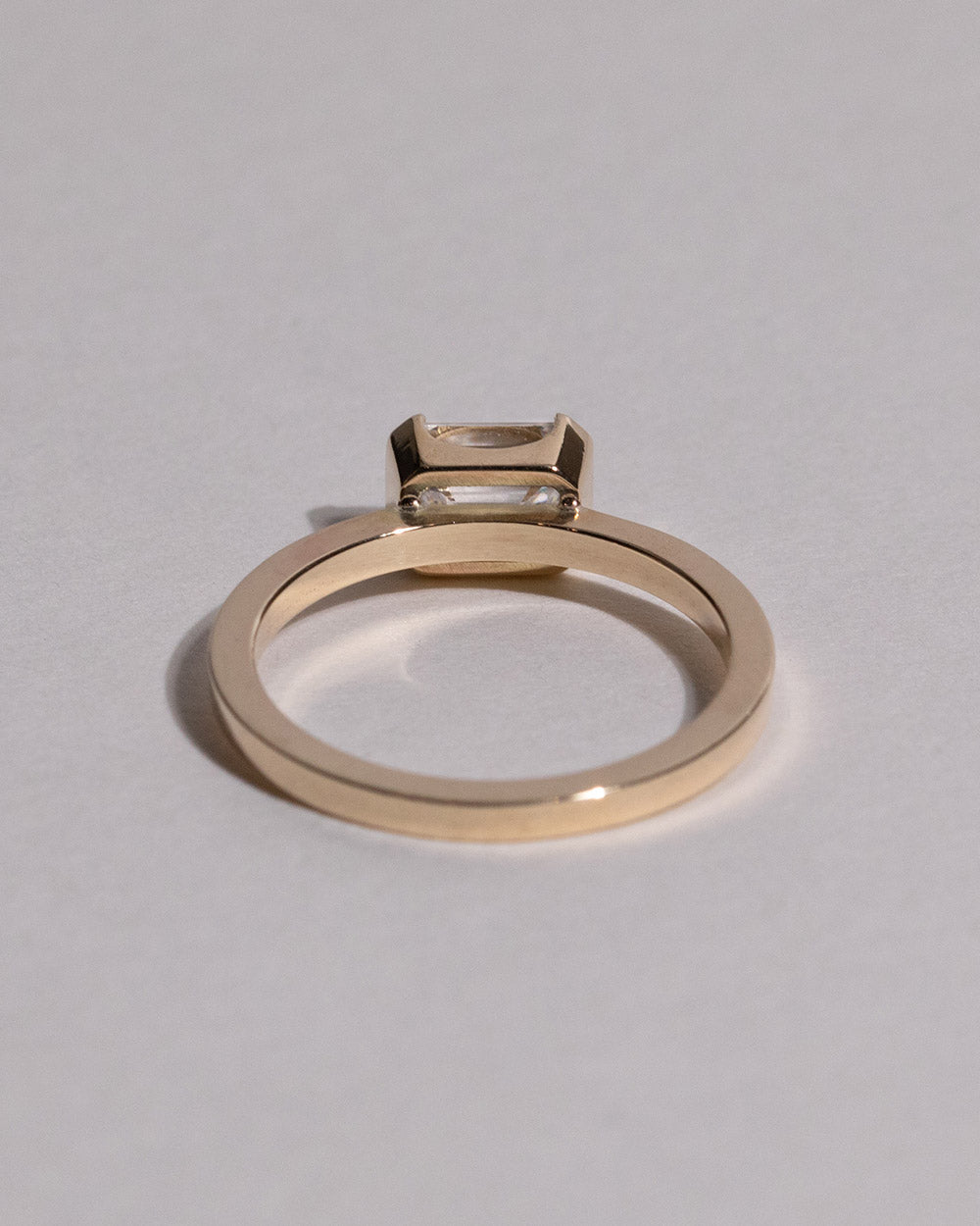 Marquise Shaped Three Stone Lab Grown Diamond Engagement Ring