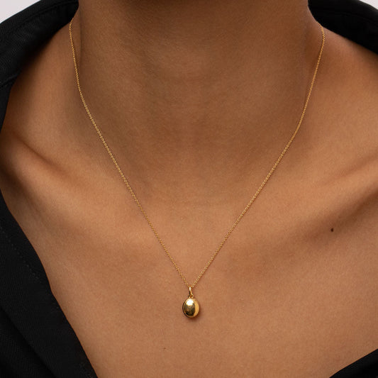 Engravable Oval Necklace
