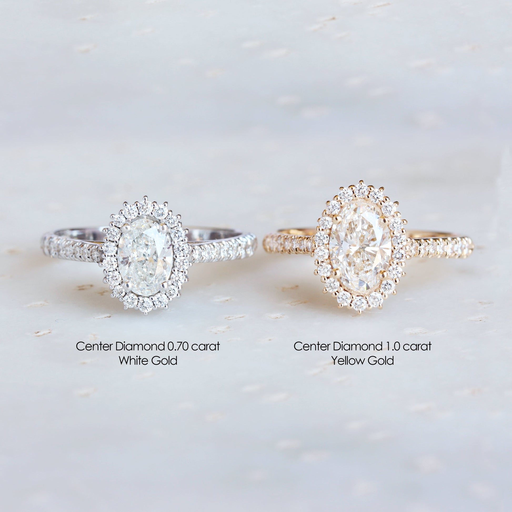 2.9 Carats Emerald Pave Styled Moissanite Engagement Ring