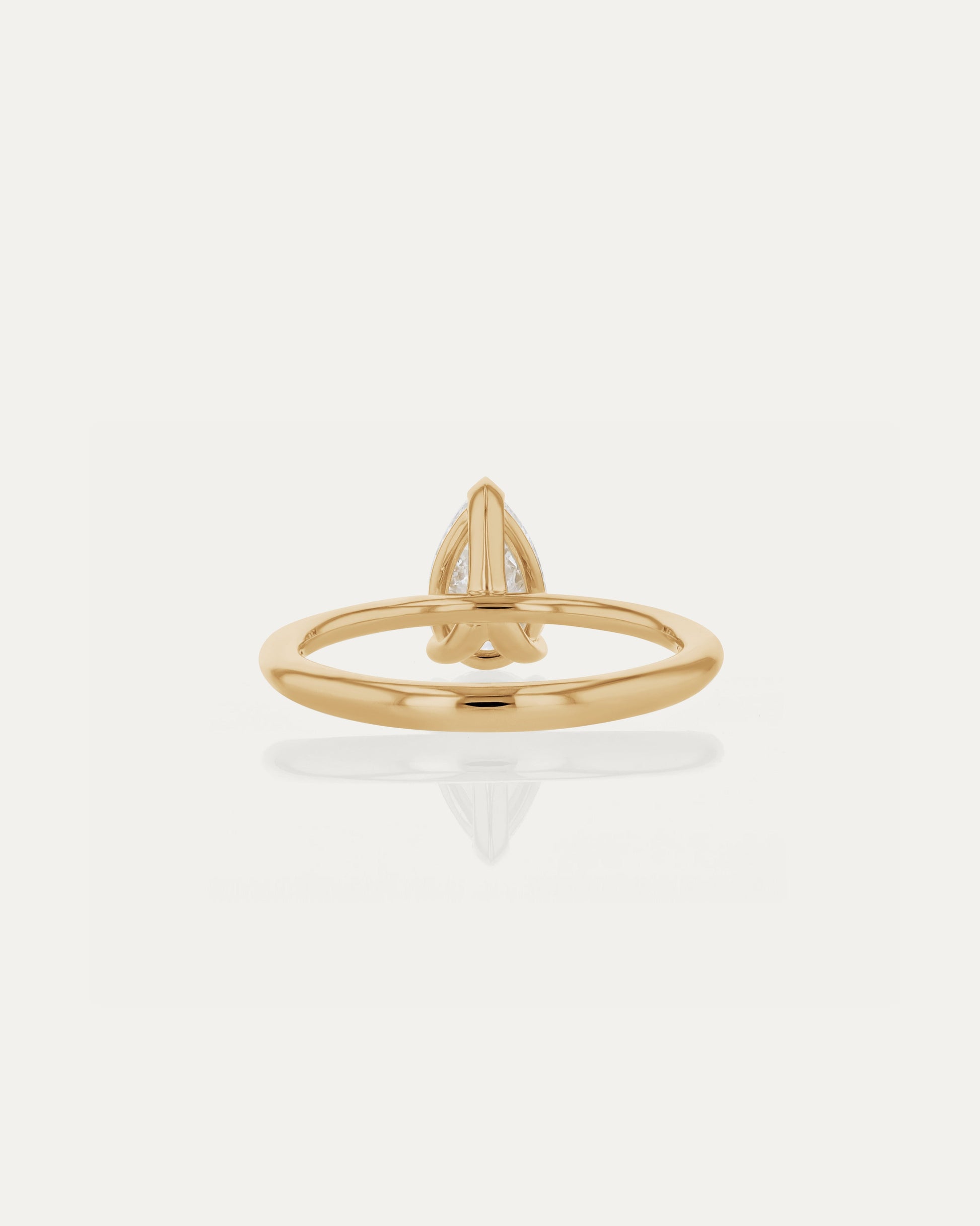 Marquise Shaped Three Stone Lab Grown Diamond Engagement Ring