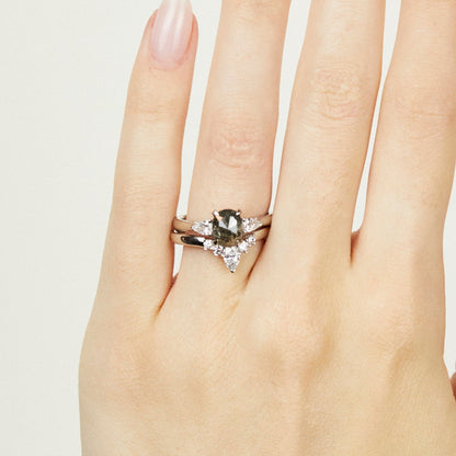 0.25 TCW Round Shaped Half Eternity Lab Grown Diamond Wedding Band