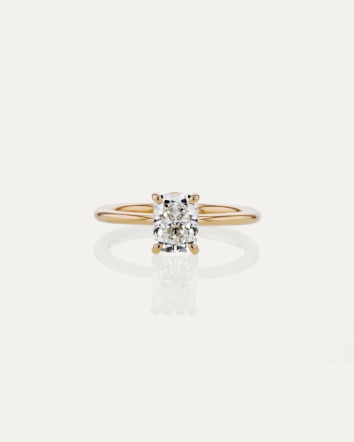 Marquise Shaped Three Stone Lab Grown Diamond Engagement Ring