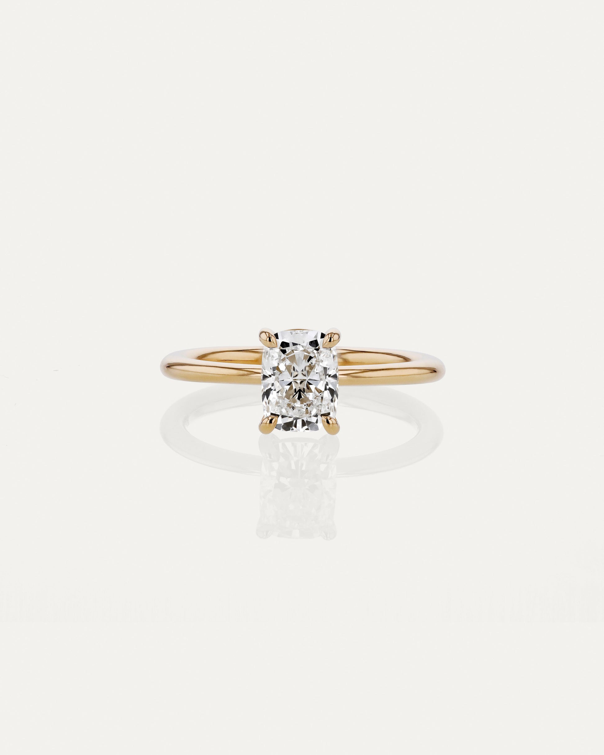 Marquise Shaped Three Stone Lab Grown Diamond Engagement Ring