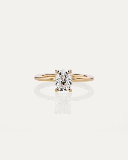 Marquise Shaped Three Stone Lab Grown Diamond Engagement Ring