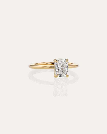 Marquise Shaped Three Stone Lab Grown Diamond Engagement Ring