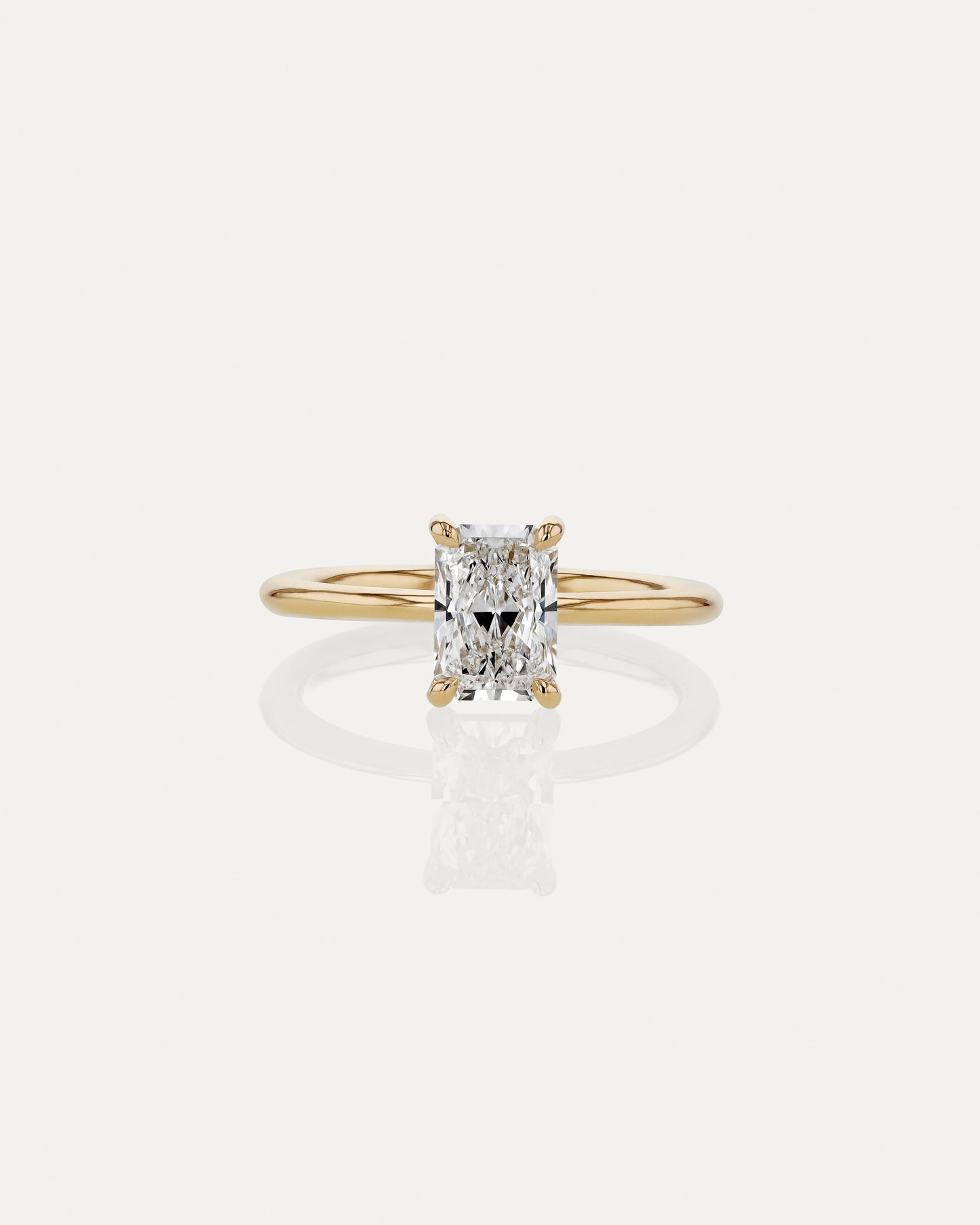 Marquise Shaped Three Stone Lab Grown Diamond Engagement Ring