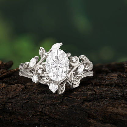 Marquise Shaped Three Stone Lab Grown Diamond Engagement Ring