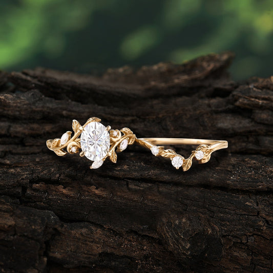 Marquise Shaped Three Stone Lab Grown Diamond Engagement Ring